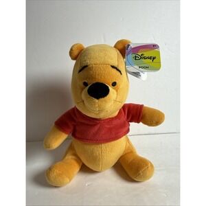 Walt Disney WINNIE THE POOH BEAR 8" Plush STUFFED ANIMAL TOY NEW TAG Just Play